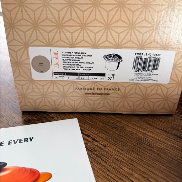 BNIB Rare Le Creuset Wagara Cocotte Every Sisal Rice Pot - Picture 5 of 14